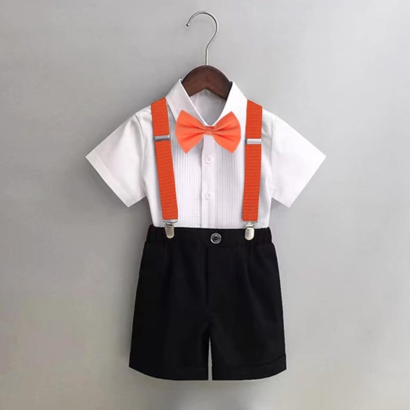 Tatibana Child Kids Suspenders Bowtie Set with Black Glasses - Adjustable Suspender Set for Boys and Girls - Image 2